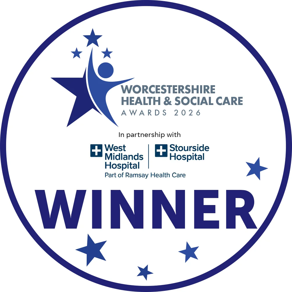Worcestershire Health & Social Care Awards 2026 winner.