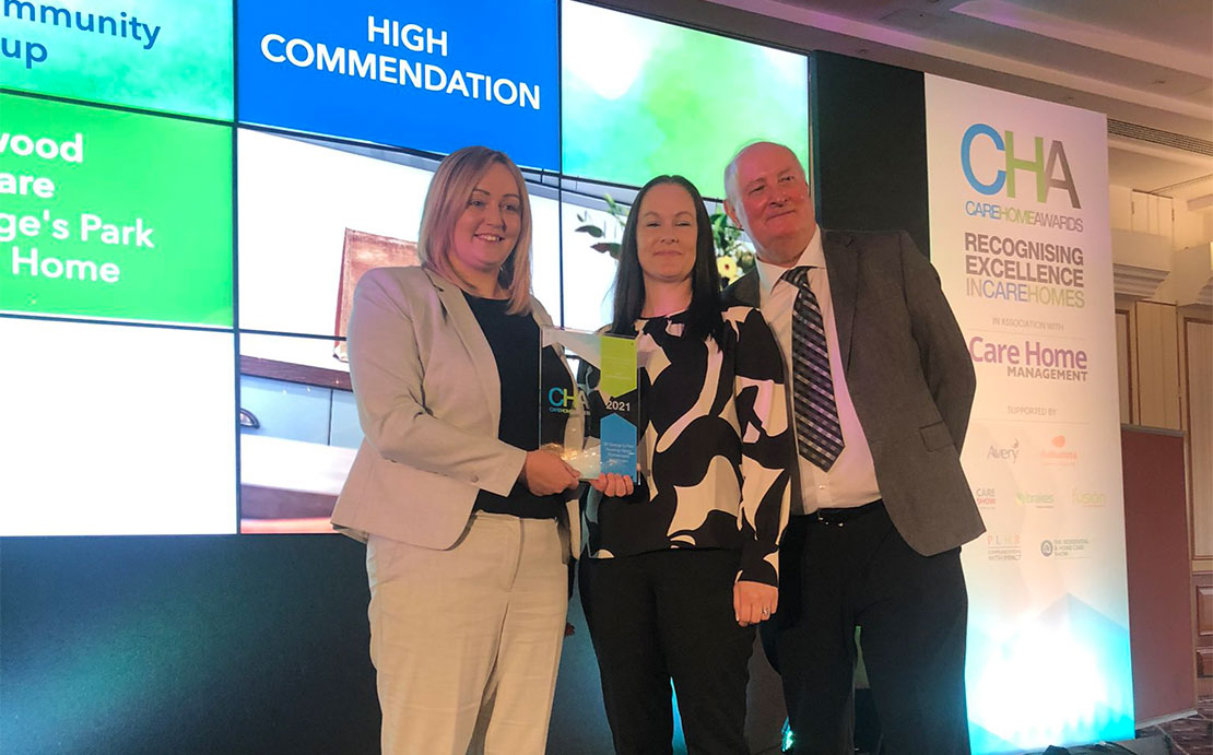 St George's Park Receives a High Commendation at the Care Home Awards 2021