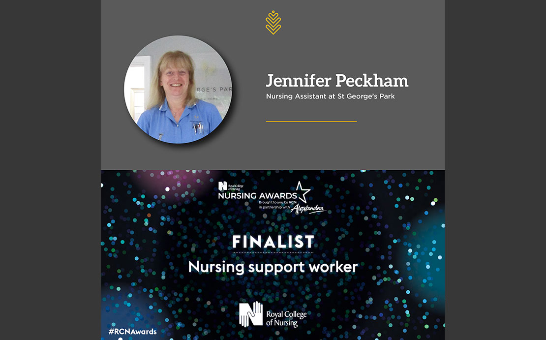 Royal College of Nursing Award Nomination for Jenny at St George's